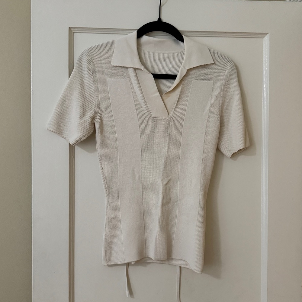 Jacquemus La Maille Knit Top with Open Back